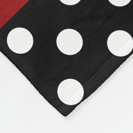 Personalisierte rote fleecedecke (Ecke)