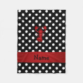 Personalisierte rote fleecedecke (Vorderseite)