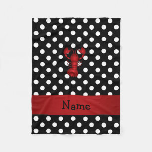 Personalisierte rote fleecedecke