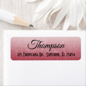 Personalisierte Rote Gradient-Rücksendeadressen-Au (Insitu)