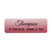 Personalisierte Rote Gradient-Rücksendeadressen-Au (Vorne)