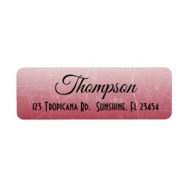 Personalisierte Rote Gradient-Rücksendeadressen-Au