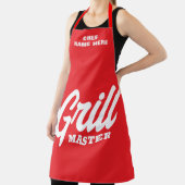 Personalisierte rote Grill Master BBQ-Schürze für Schürze (InSitu)