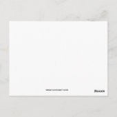 Personalisierte rote Herzkollage Postkarte (Rückseite)