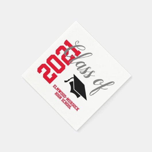 Personalisierte Rote Klasse der Geschenkschule 202 Serviette (Ecke)