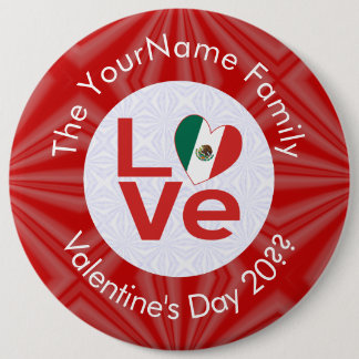 Personalisierte Rote LIEBE Button
