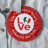 Personalisierte Rote LIEBE Button (Beispiel)
