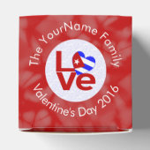 Personalisierte Rote LIEBE Geschenkschachtel (Oben)