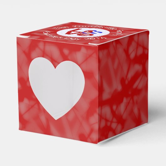 Personalisierte Rote LIEBE Geschenkschachtel (Vorderseite)