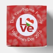 Personalisierte Rote LIEBE Geschenkschachtel (Oben)