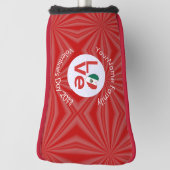 Personalisierte Rote LIEBE Golf Headcover (Rotieren 90)