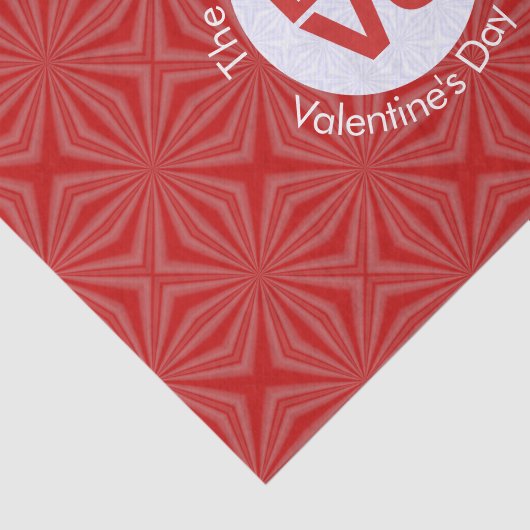 Personalisierte Rote LIEBE Seidenpapier (Ausschnitt)