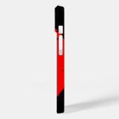 Personalisierte Rote Lippen Case-Mate iPhone Hülle (Rückseite / Links)