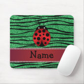 Personalisierte rote Marienkäfergrün Mousepad (Mit Mouse)