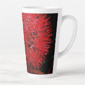 Personalisierte Rote Mayflower Latte Tasse (Rechts)