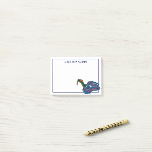 Personalisierte rote mit Seiten versehene Post-it Klebezettel (Auf Schreibtisch)