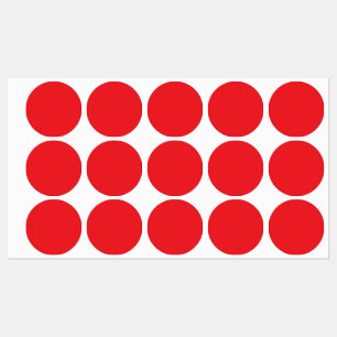 Personalisierte rote Monogramm-Etiketten Etiketten