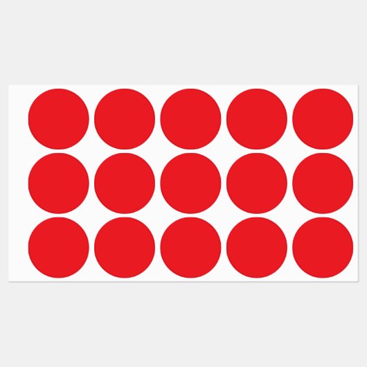 Personalisierte rote Monogramm-Etiketten Etiketten (Blatt)