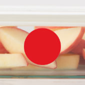 Personalisierte rote Monogramm-Etiketten Etiketten (Befestigt)