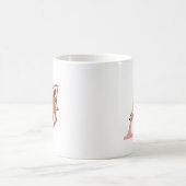 Personalisierte Rote Panda Monogram-Tasse Kaffeetasse (Mittel)