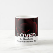 Personalisierte Rote Rose Kaffeetasse (Mittel)