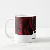 Personalisierte Rote Rose Kaffeetasse (Links)