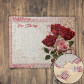 Personalisierte Rote Rose Puzzle