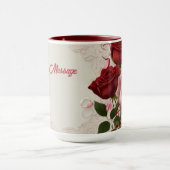 Personalisierte Rote Rose Tasse (Zentrum)