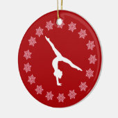 Personalisierte rote und weiße keramikornament (Links)