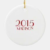 Personalisierte rote und weiße keramikornament (Hinten)