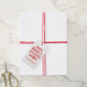 Personalisierte rote Valentinstagswünsche Geschenkanhänger (Mit Garn)