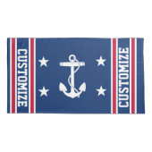 Personalisierte rote weiße u. blaue kissenbezug (Rückseite)