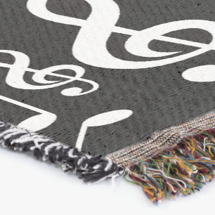 Personalisierte rote weiße und schwarze decke