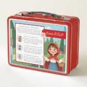 Personalisierte Rotkäppchen-Lunchbox Metall Brotdose (Rückseite)