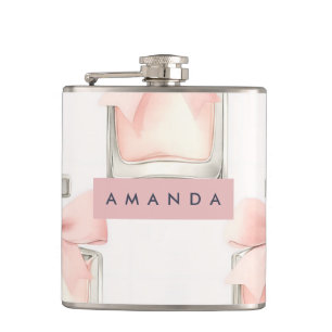 Personalisierte Rouge-Duftflasche Coquette-Muster Flachmann