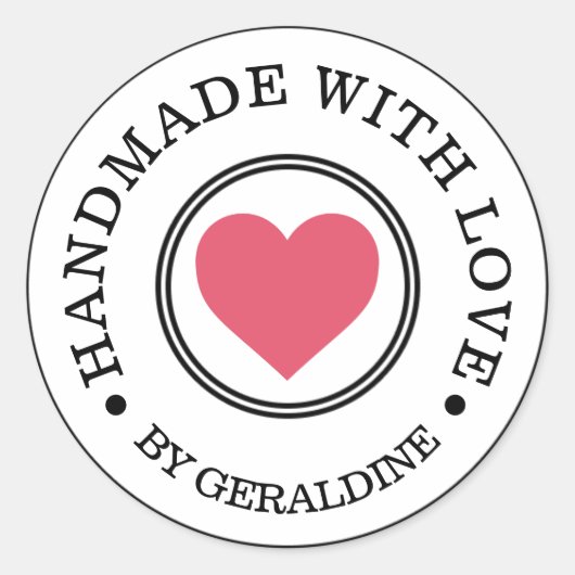 Personalisierte Round Stickers (Vorderseite)