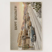 Personalisierte Route 66-Weihnachtschallenge Puzzle (Vertikal)