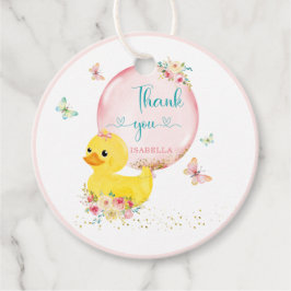 Personalisierte Rubber Ducky Girl First Gevor Tags Geschenkanhänger