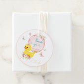 Personalisierte Rubber Ducky Girl First Gevor Tags Geschenkanhänger (Beispiel)