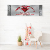 Personalisierte Ruby 40th Anniversary Banner (Insitu)