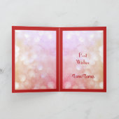 Personalisierte Ruby Anniversary Grußkarte. Karte (Innenseite)