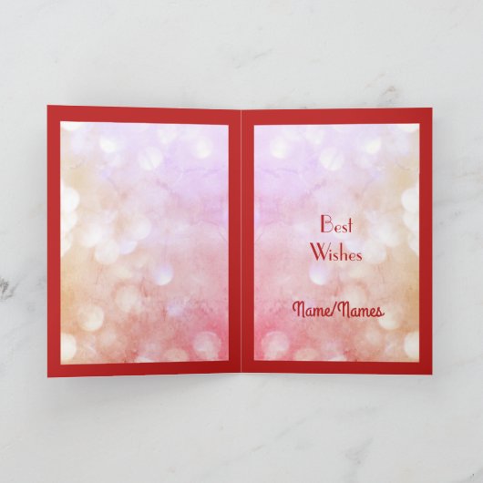 Personalisierte Ruby Anniversary Grußkarte. Karte (Innenseite)