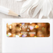 Personalisierte Rückgabe von Gold-Glitzer für das  (Insitu)