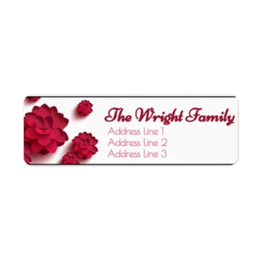 Personalisierte Rücksendeadresse (Vorne)