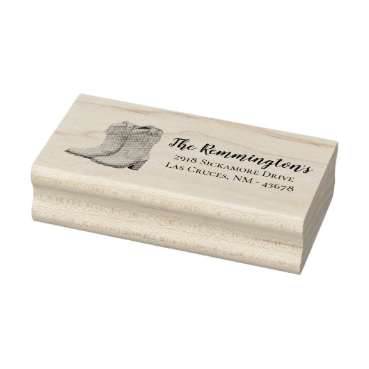 Personalisierte Rücksendeadresse Briefmarke Blauer Gummistempel (Stempel)