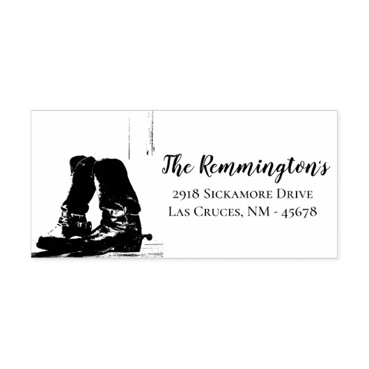 Personalisierte Rücksendeadresse Briefmarke Boost Gummistempel (Prägung)