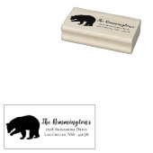 Personalisierte Rücksendeadresse Briefmarke Gummistempel (Stempel)