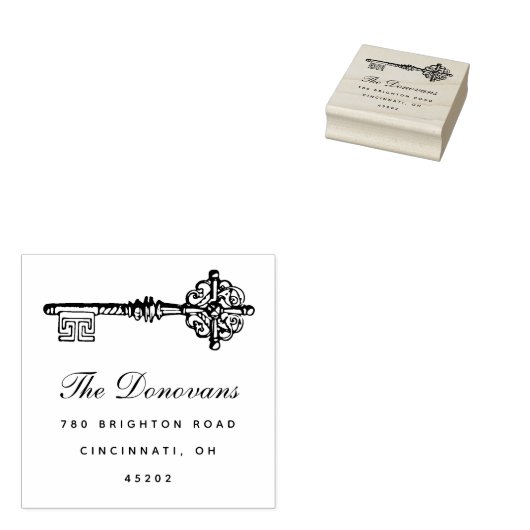 Personalisierte Rücksendeadresse-Briefmarke Gummistempel (Stempel)