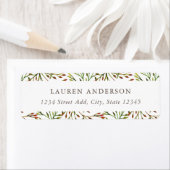 Personalisierte Rücksendeadresse der Herbstzweige (Insitu)