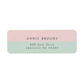 Personalisierte Rücksendeadresse der Minimalistisc (Vorne)